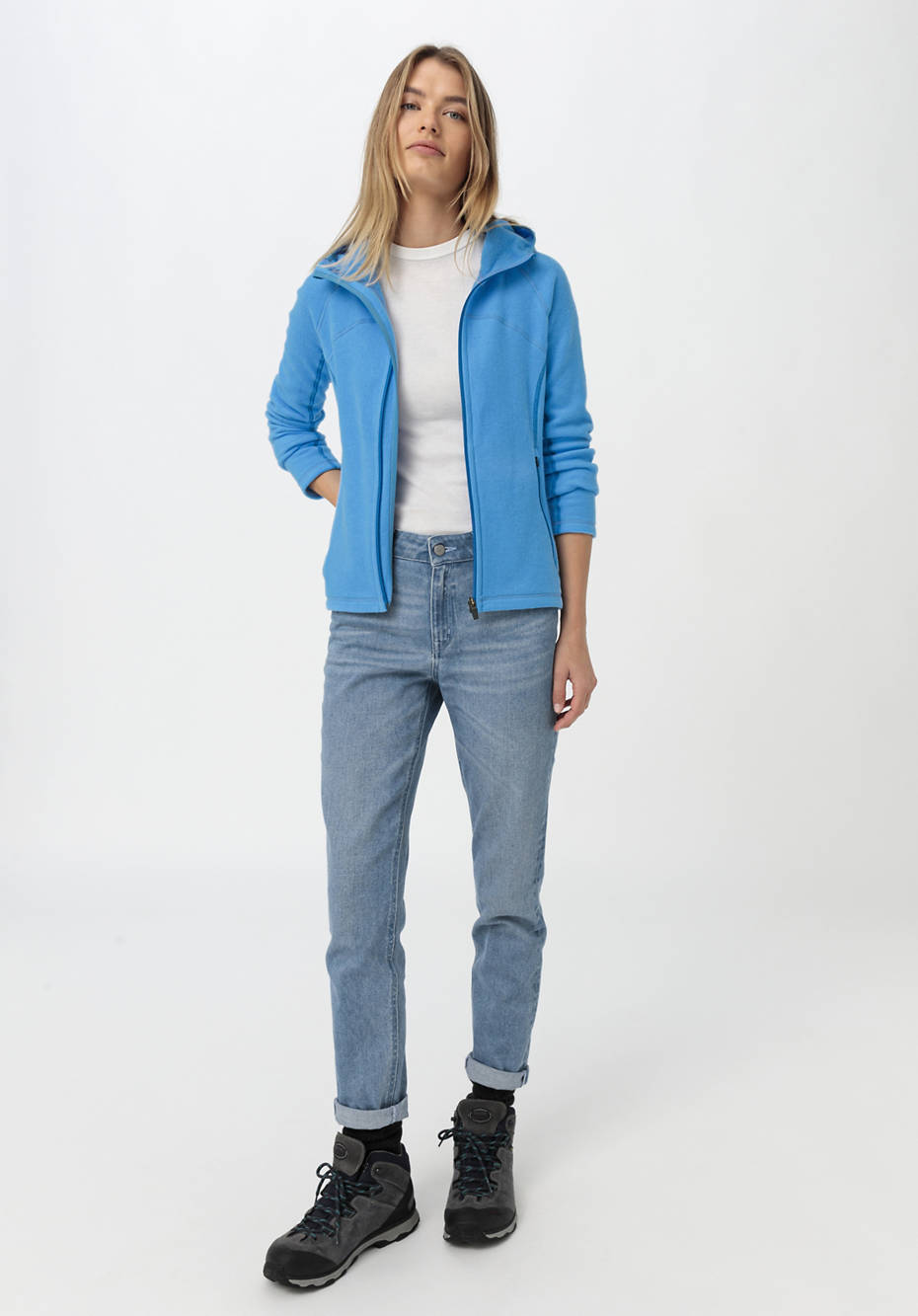 Softfleece-Jacke aus reiner Bio-Baumwolle