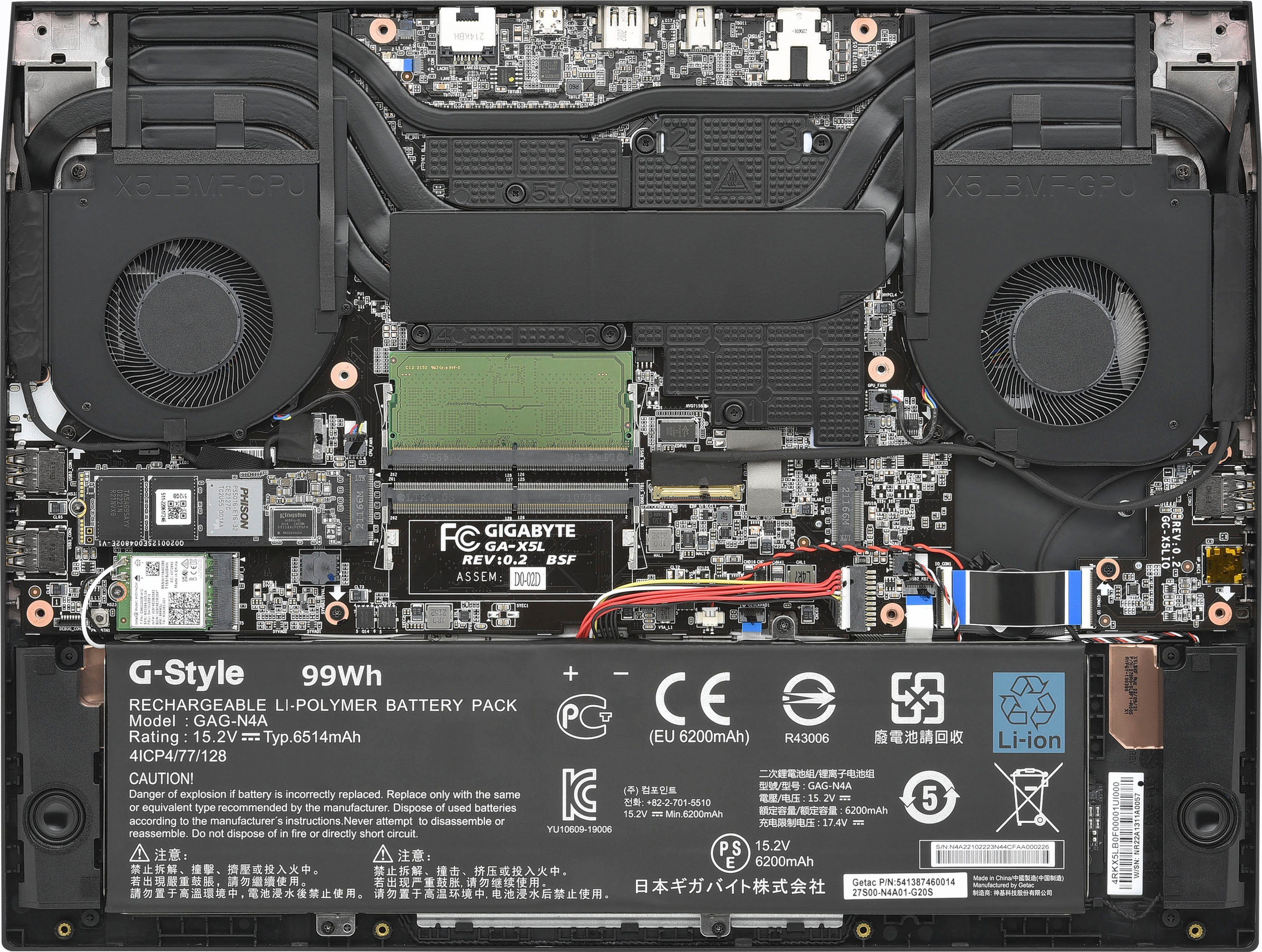 Gigabyte AORUS 15 BKF-73DE754SH Gaming-Notebook (39,6 cm/15,6 Zoll, Intel Core i7 13700H, GeForce RTX 4060, 1000 GB SSD)