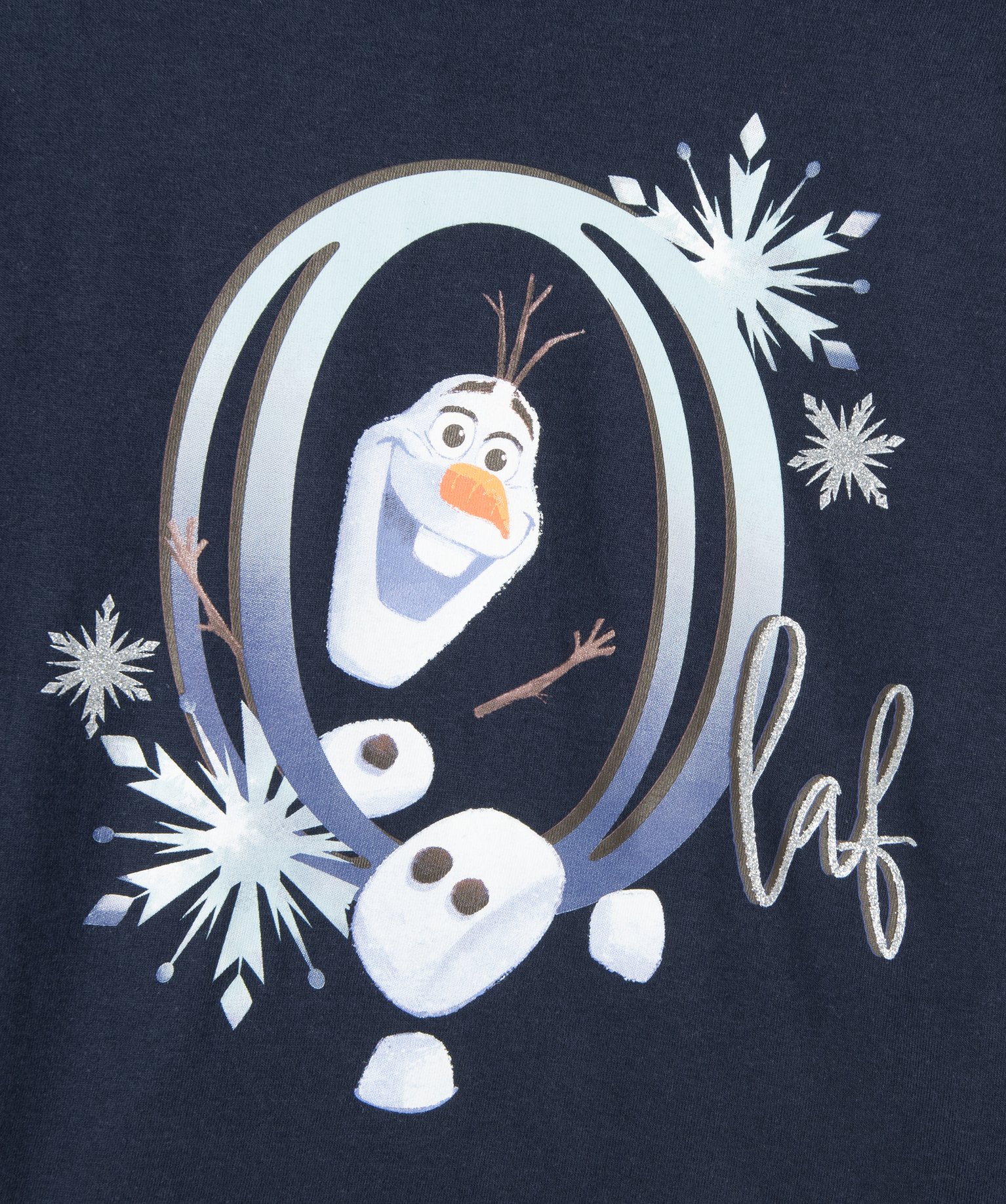 Tee-shirt fille à manches longues avec motif - La Reine des... marine | GEMO