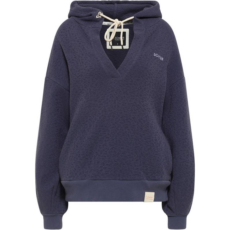 SOMWR Essential V-Neck Hoodie Knitted Hoodie Damen