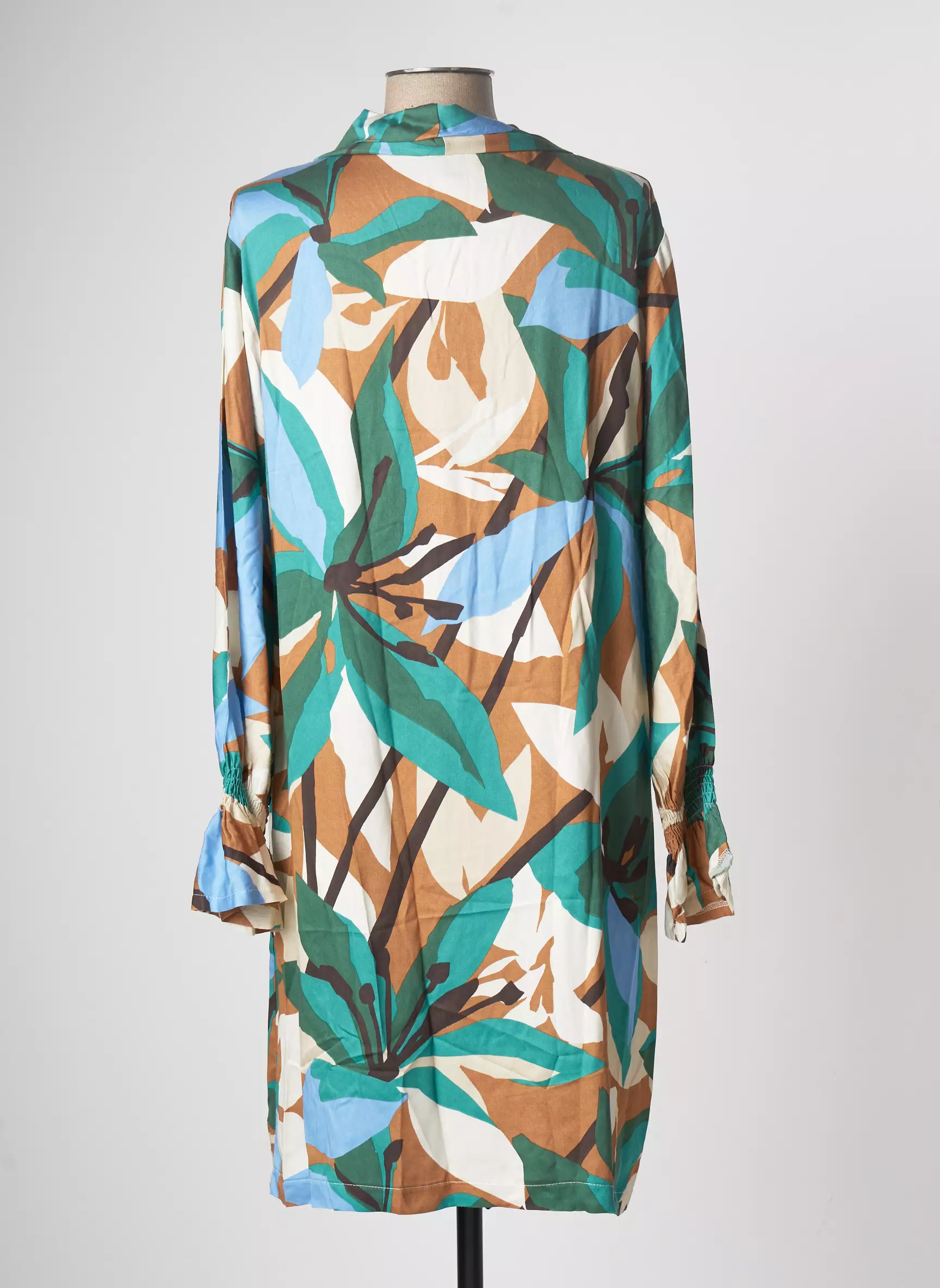 Tendance Unique Robes Mi Longues Femme couleur vert