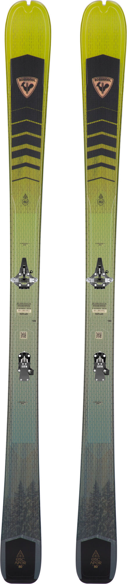 Skis de randonnée homme ESCAPER 80 OPEN