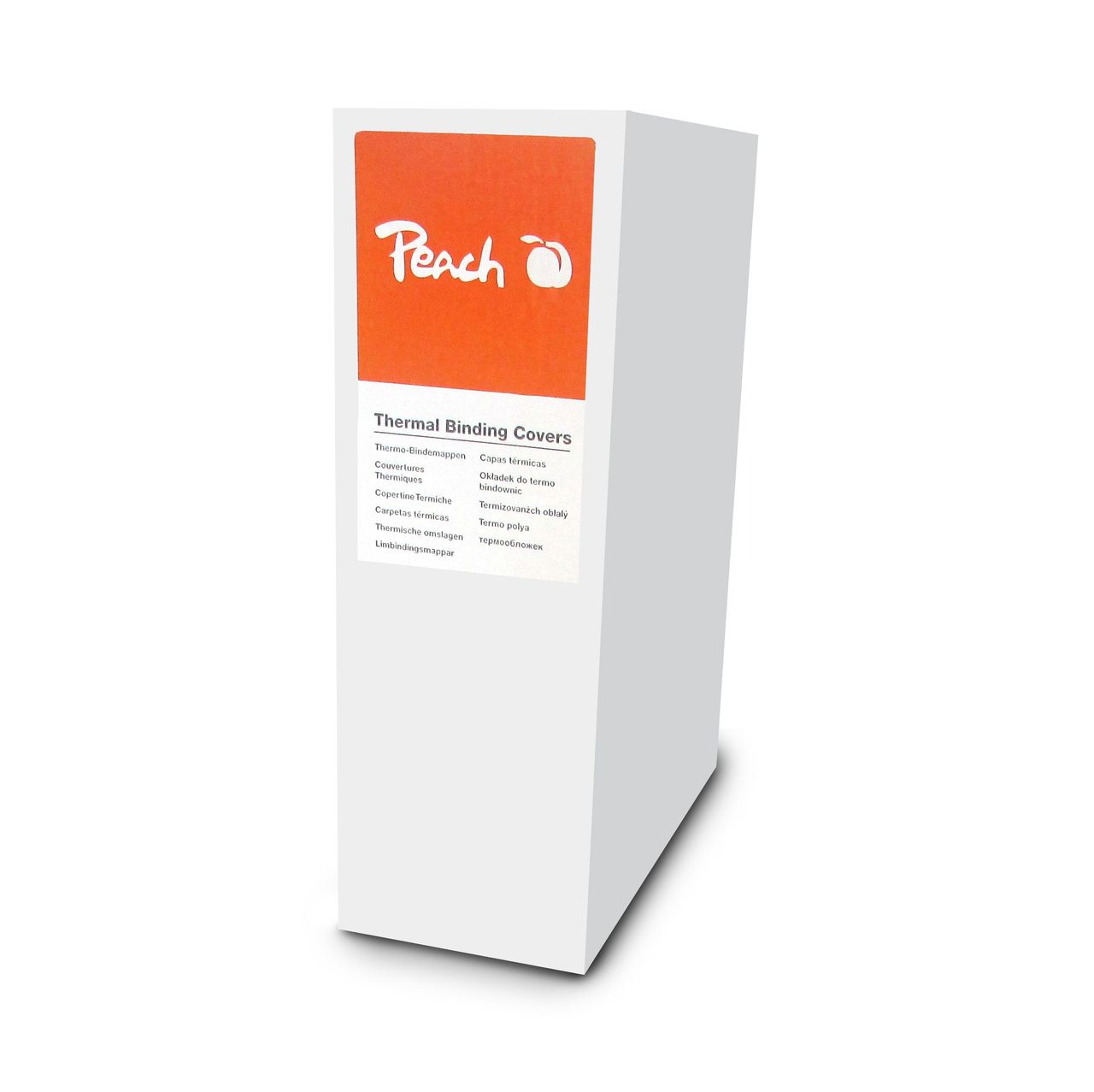Peach Thermobindemappe weiss für je 80 Blätter A4, 80 Stk