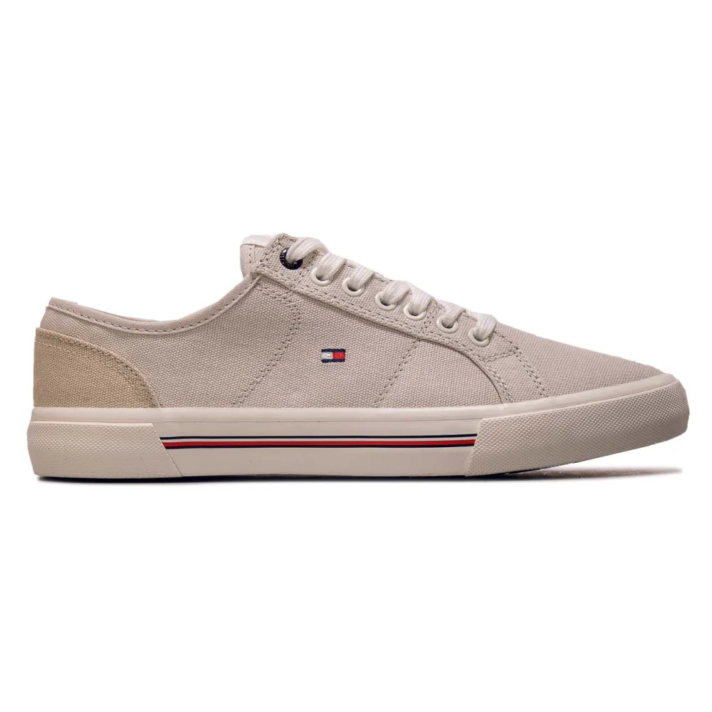 Tommy Hilfiger Core Corporate Vulc Canvas Stone FM0FM04560 AEP / grau