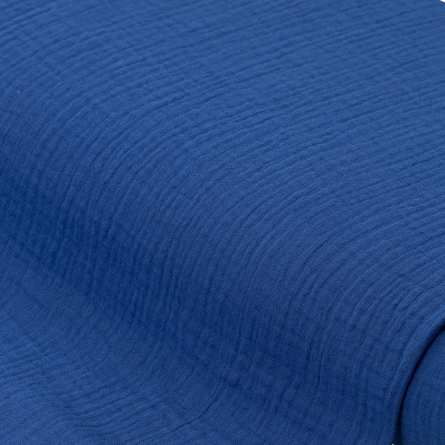 Musselin/Doppel-Gaze, royalblau