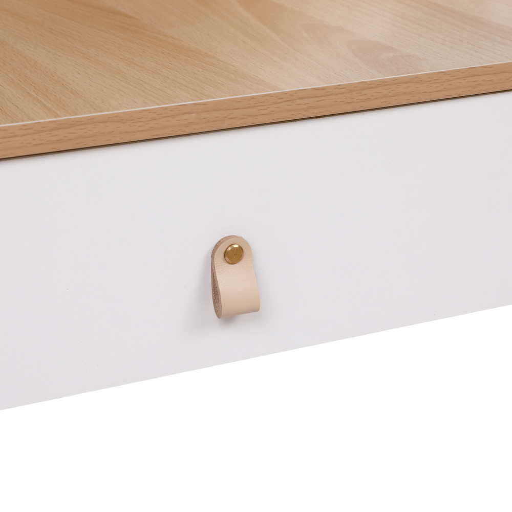 Happy Home Happy Home Schminktisch mit Spiegel, 2 Schubladen & Ablage HDT03-HOL Holz