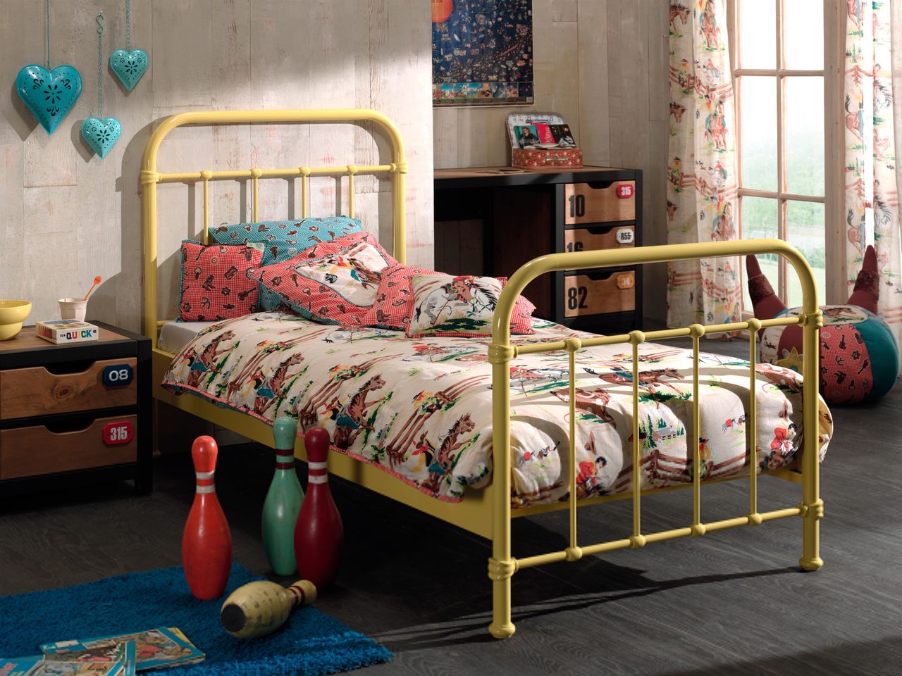 VIPACK Metallbett New York Liegefläche 90 x 200 cm