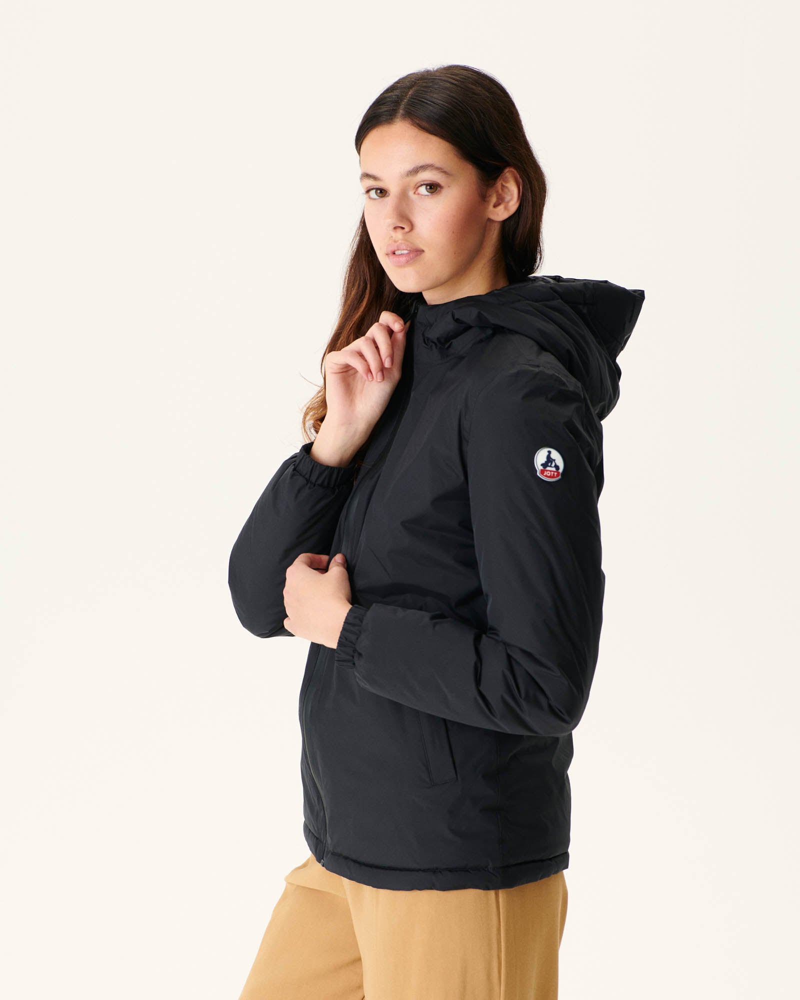 Doudoune réversible à capuche Noir Vienne