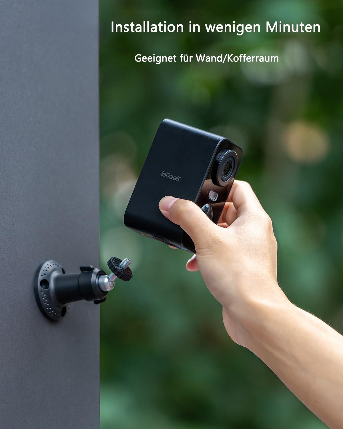 ieGeek 5MP 2K Drahtlose Überwachungskameras Aussen Kamerasystem für zu Hause Überwachungskamera (außen/innen, Intelligente KI-Erkennung,Multi-User-Sharing,Cloud/SD Storage, 2-tlg., Überwachung mit Bewegungslicht, Akku Kamera,Farbige Nachtsicht,WiFi I