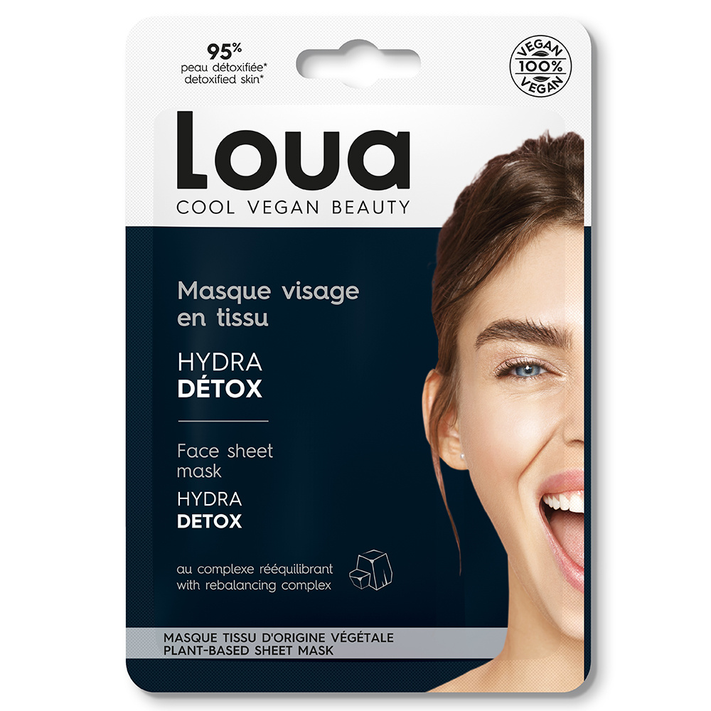 Loua Masque en tissu Visage Detox