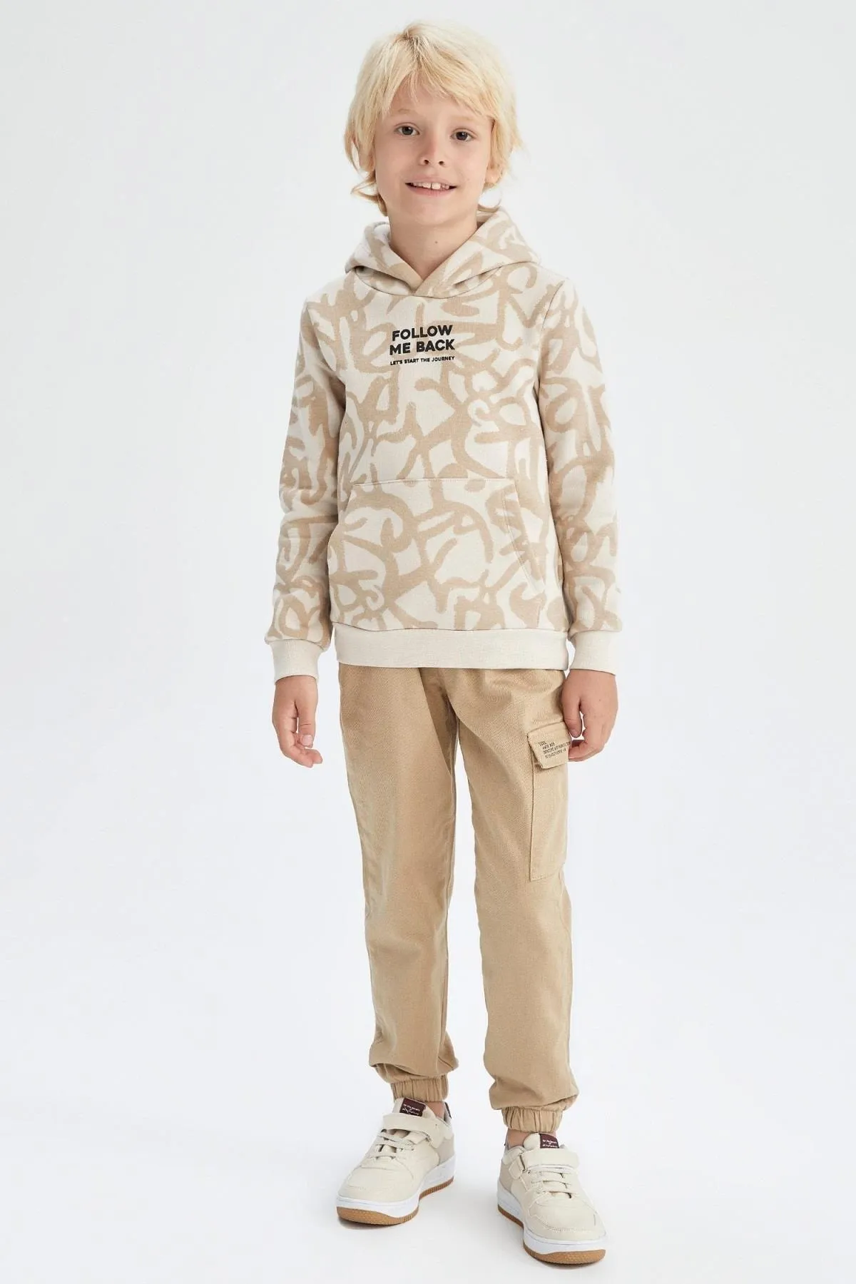 DeFacto  Beige Cargo-Jogginghose für Jungen, Tyc00524305892