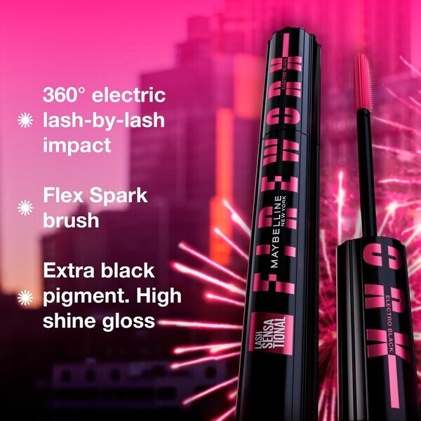 Máscara para cílios Maybelline New York Lash Sensational Firework Electro Black