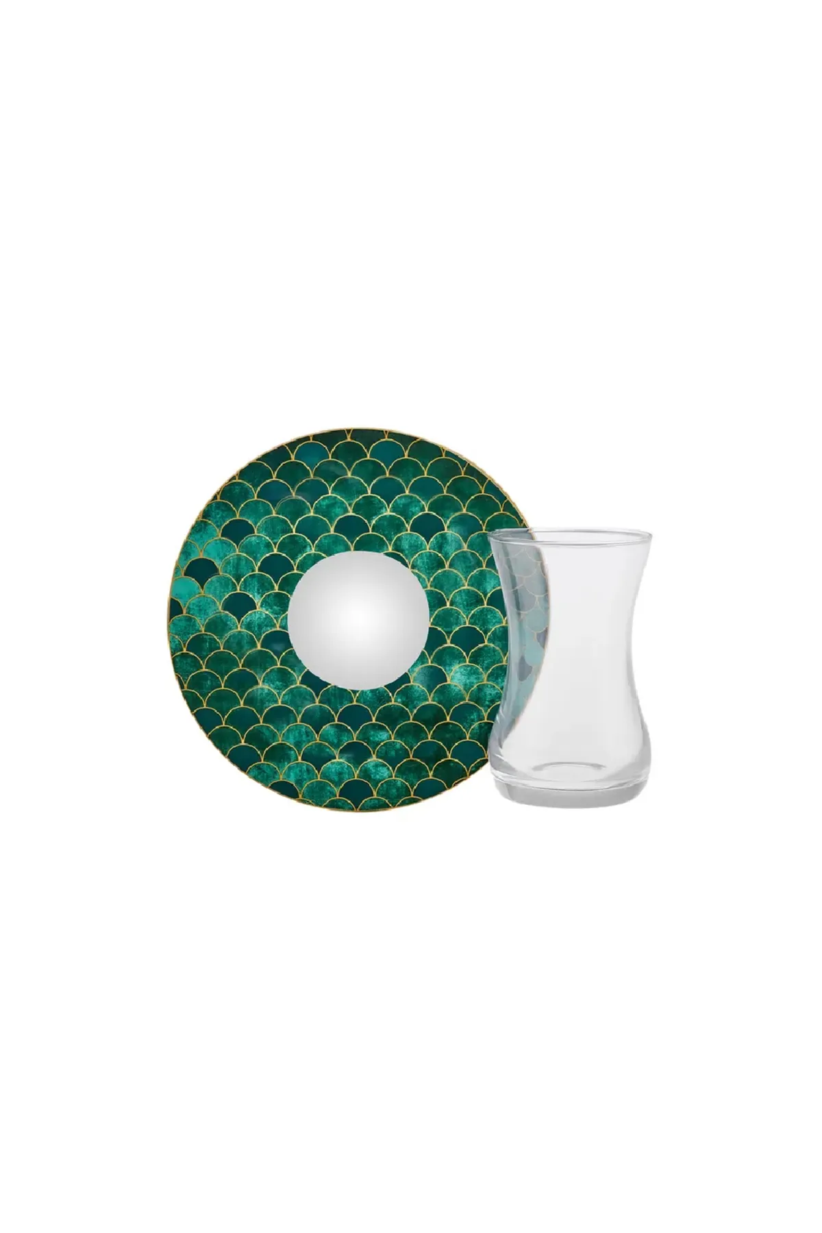 Karaca  Zümrüt für 6 Personen Dessert Set , 18 Teilig - Geschirrset für exquisite Dessertmomente