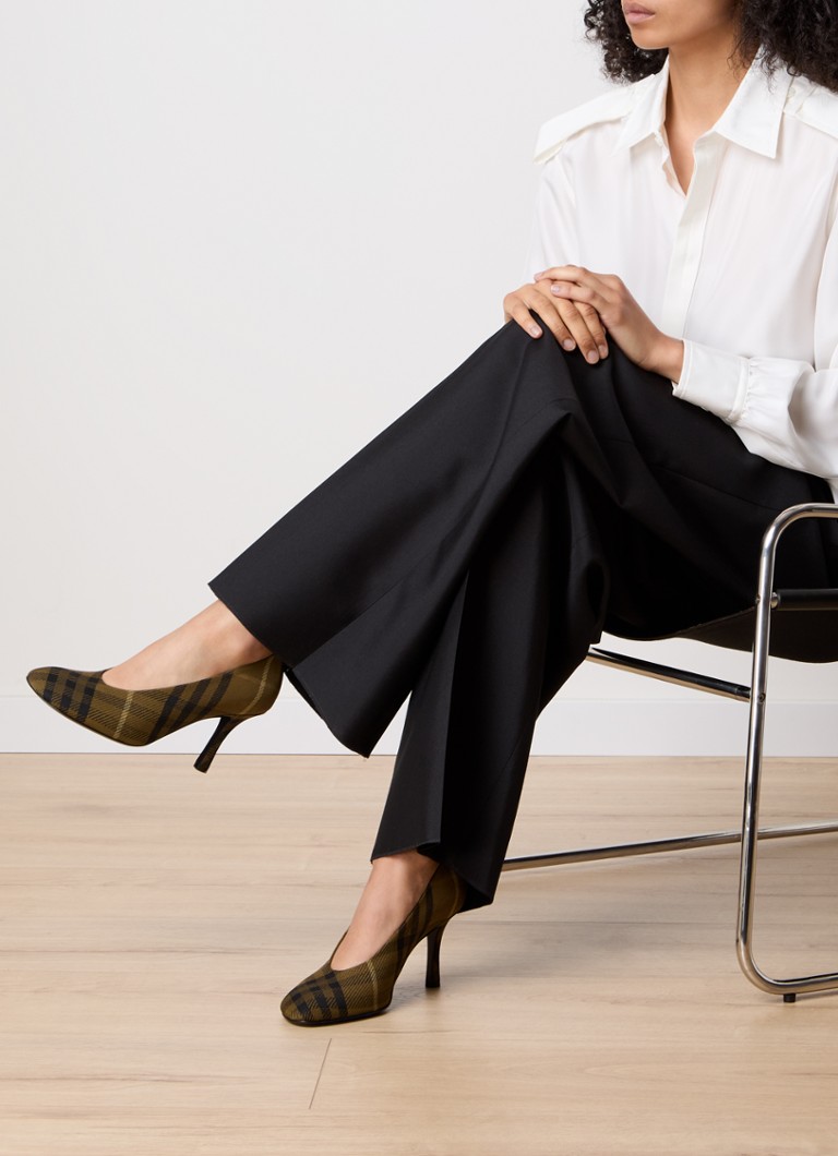 Décolleté Burberry con motivo a quadri