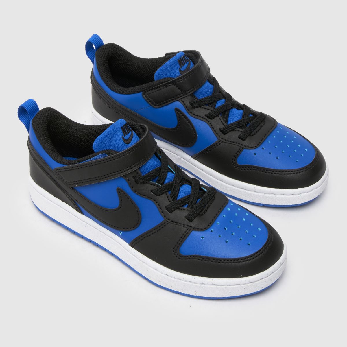 Nike svarta och blå Court Borough Low Recraft pojkar/junior träningsskor
