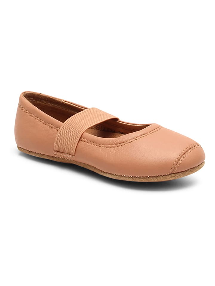 bisgaard Leder-Ballerinas in Beige günstig kaufen