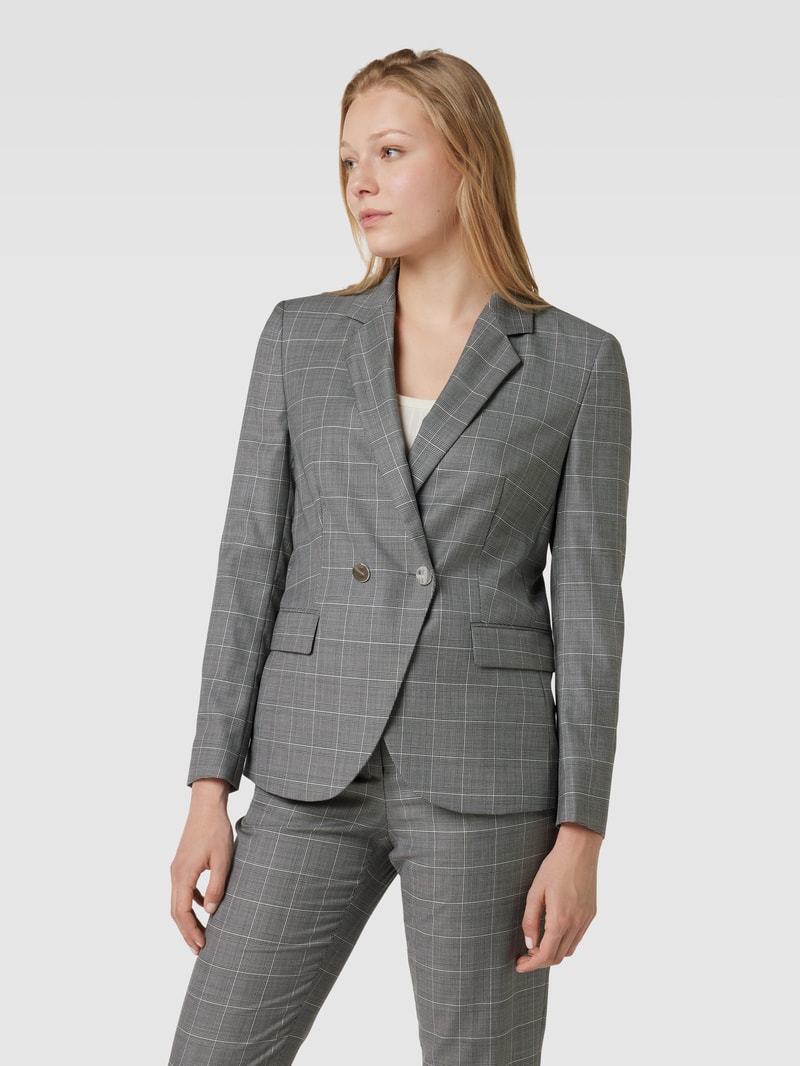 Blazer mit Schurwolle Modell 'Jamata' in hellgrau