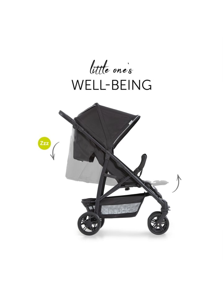Hauck Buggy Rapid 4 inkl. XXL Zubehörpaket & Buggy-Lenkrad in schwarz günstig kaufen onesize
