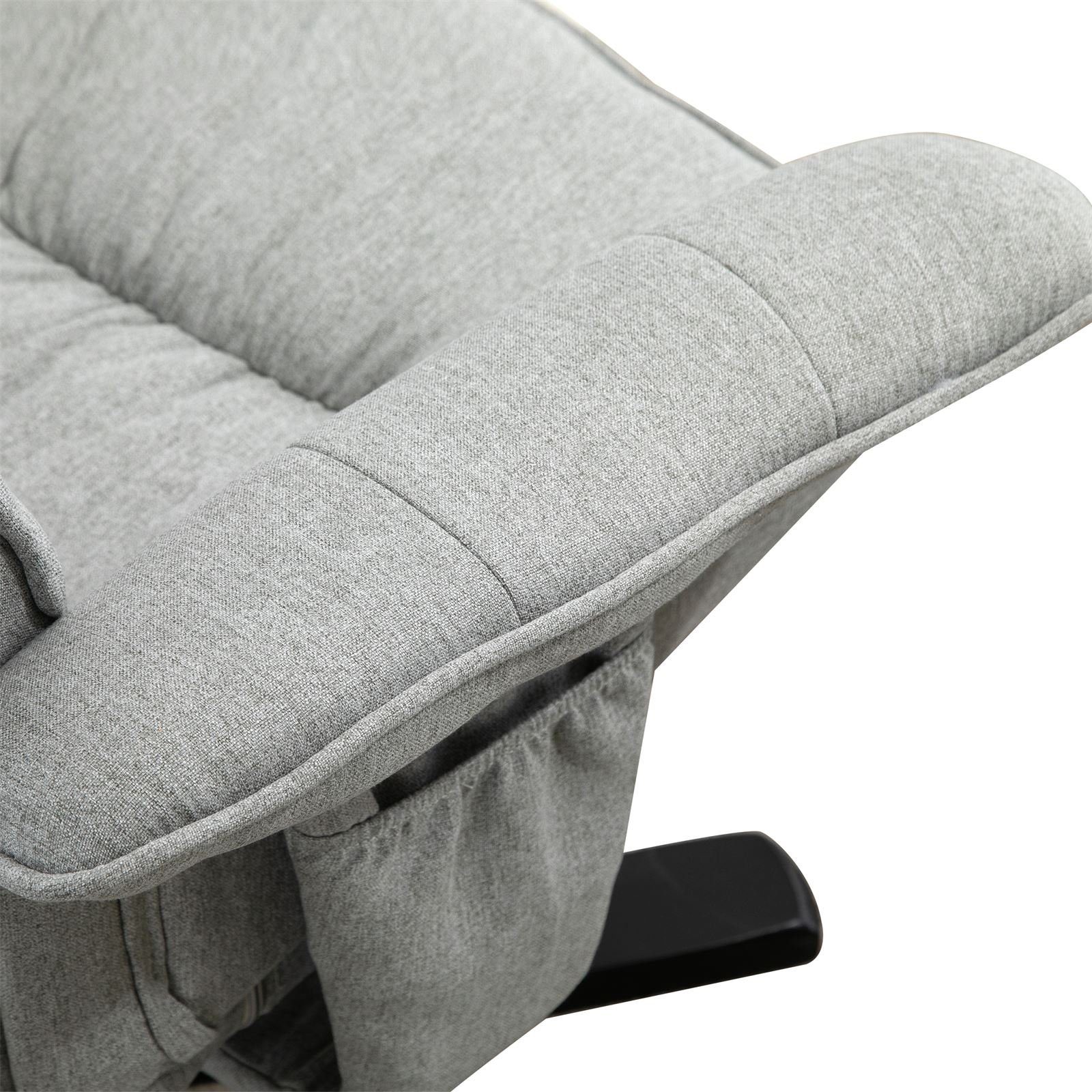 IDIMEX Relaxsessel CHARLY, Relaxsessel mit Hocker Fernsehsessel Gestell schwarz Polstersessel Sto