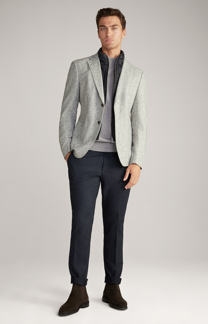 Flanell-Sakko Hecton in Grau meliert