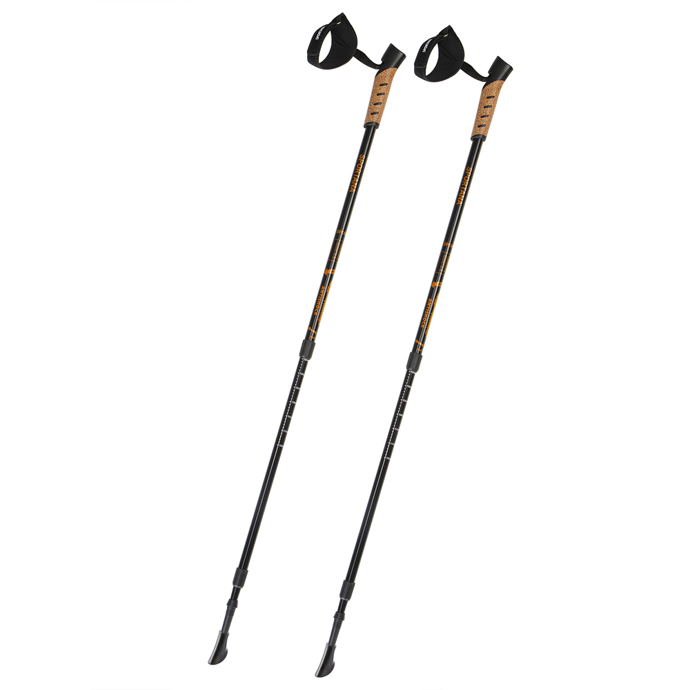 DEUBA Nordic Walking Stöcke 68 – 135cm orange