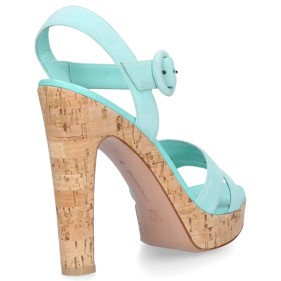Gianvito Rossi - Sandalen GN3583 Veloursleder - türkis