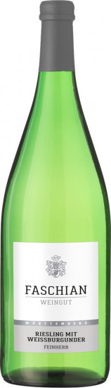 2020 Riesling mit Weissburgunder feinherb 1,0 L - Weingut Karsten Faschian