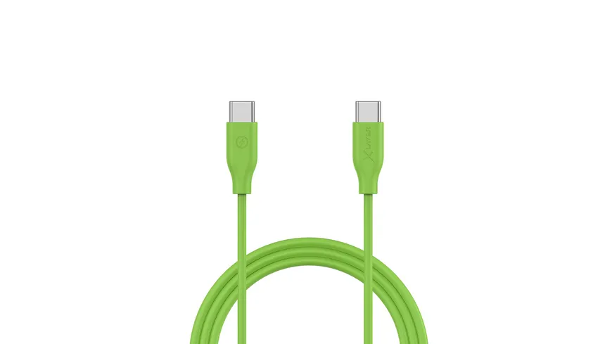 XLayer Colour Line Typ C auf Typ C Kabel 1 m Green