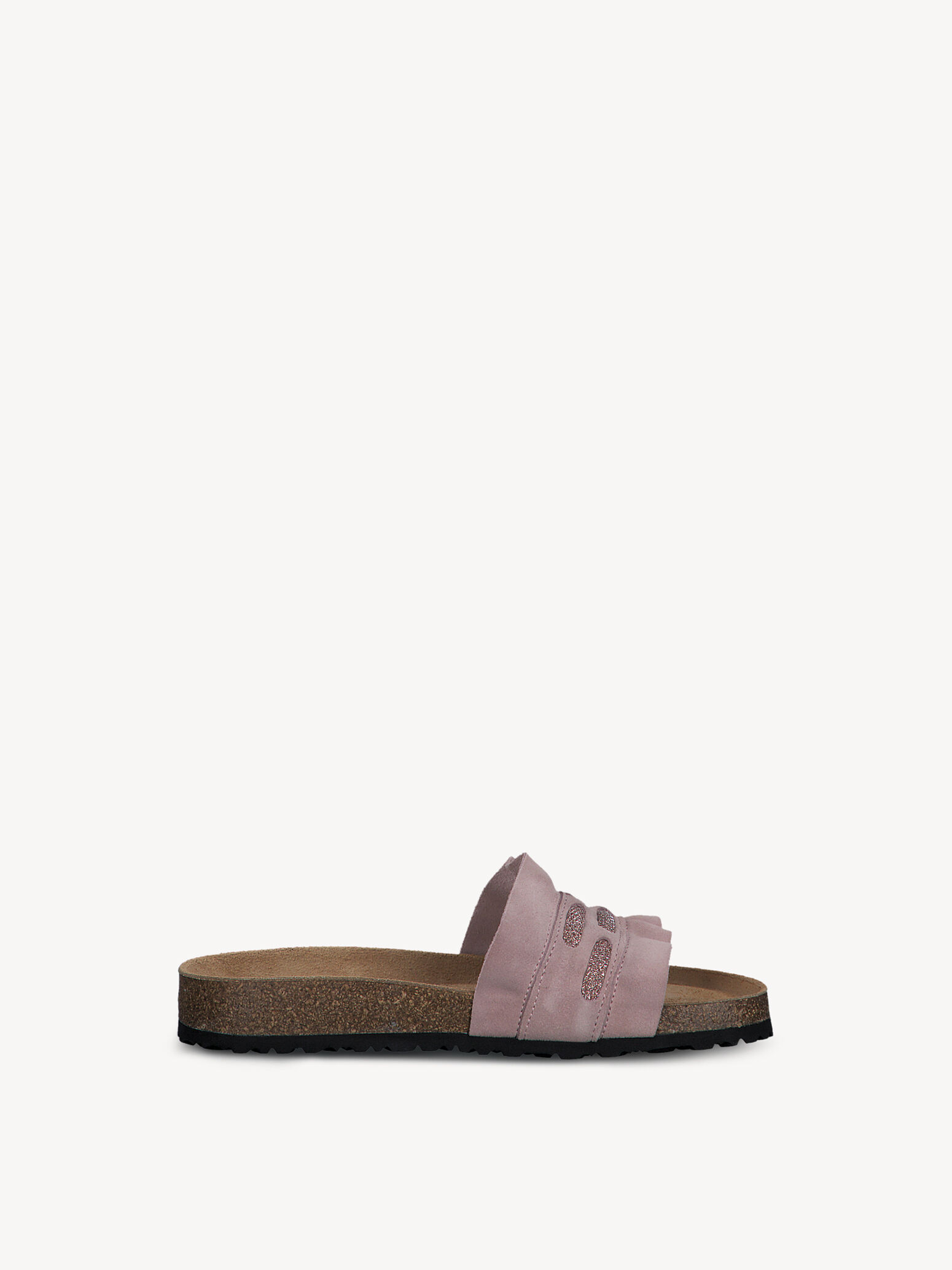 Mule en cuir - rose