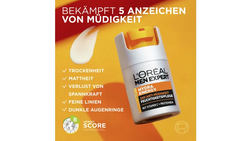L'Oréal Men Expert Hydra Energy Tagespflege Gesicht 24h 50 ml
