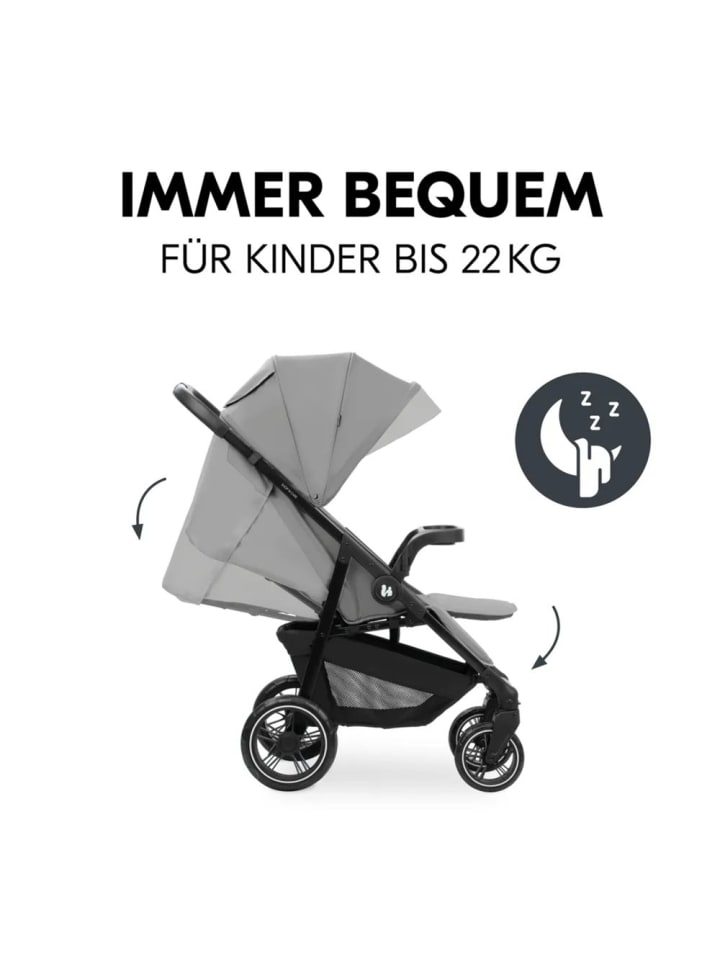 Hauck Buggy Shop N Care inkl. Reboarder Pearl Pro in grau,schwarz günstig kaufen onesize