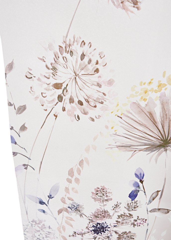 Blendschutz Schiebegardine mit floralem Druck (1er Pack)