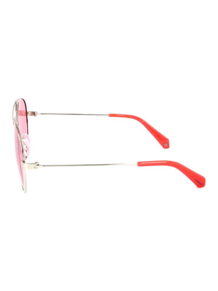 Polaroid Damen-Sonnenbrille in Silber/ Rosa günstig kaufen 59