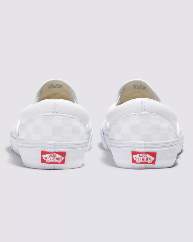 Customs True White Checkerboard Slip-On Wide