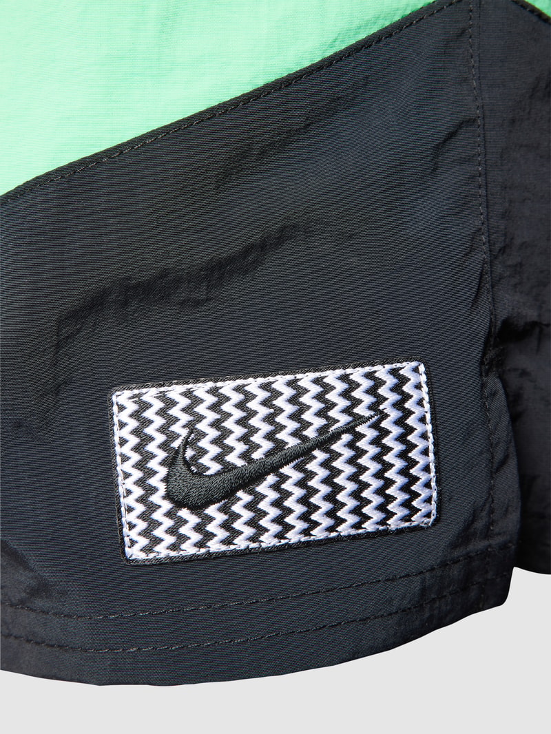 Badehose im Colour-Blocking-Design Modell 'MULTI LOGO' in schwarz