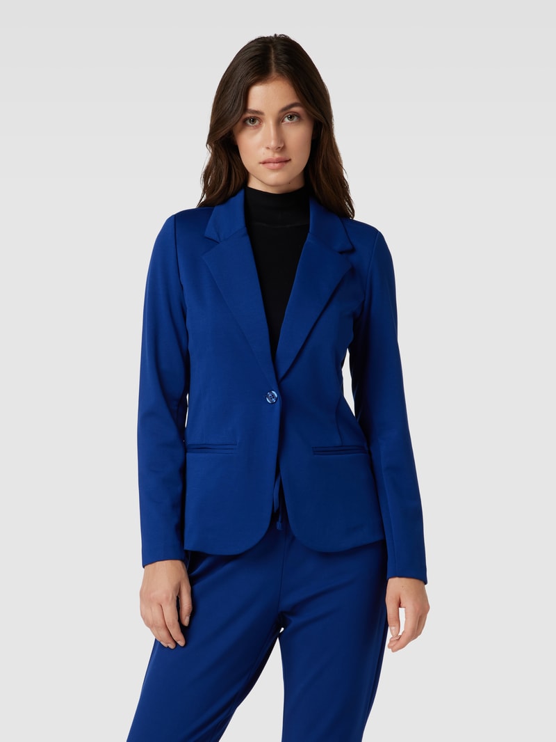 Blazer mit Paspeltaschen in royalblau