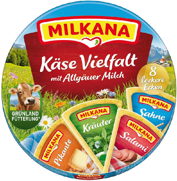 Milkana Schmelzkäse-Ecken Käsevielfalt