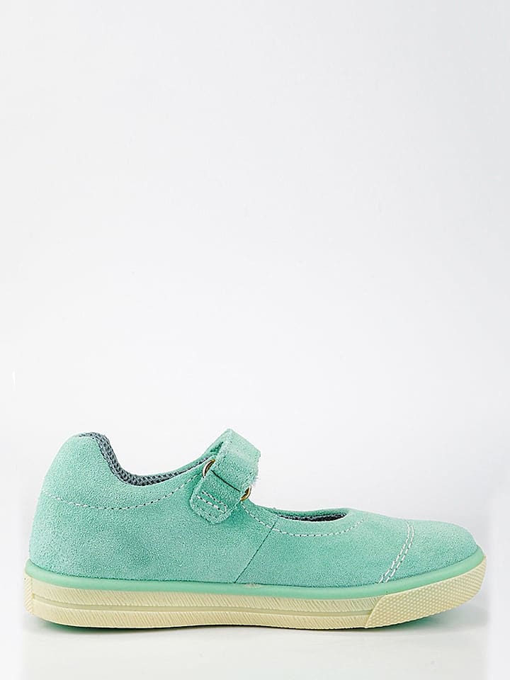 lamino Leder-Spangenballerinas in Grün günstig kaufen 30