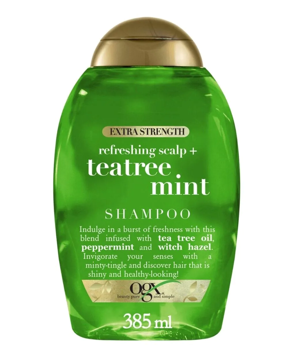 Ogx Teatree & Mint šampūnas su arbatmedžio aliejumi ir mėtomis