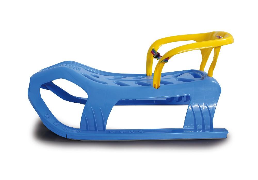 Jamara e.K. JAMARA Snow Play Schlitten Snow-Star 90cm blau mit Lehne