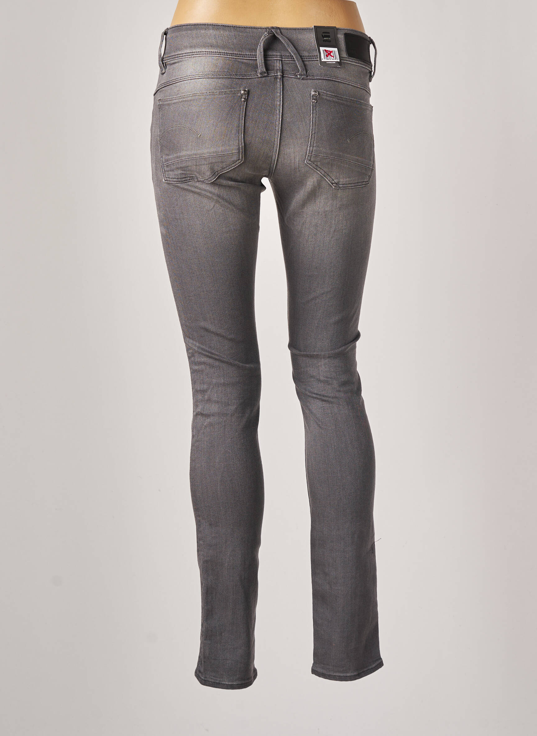 G Star Jeans Skinny Femme couleur gris
