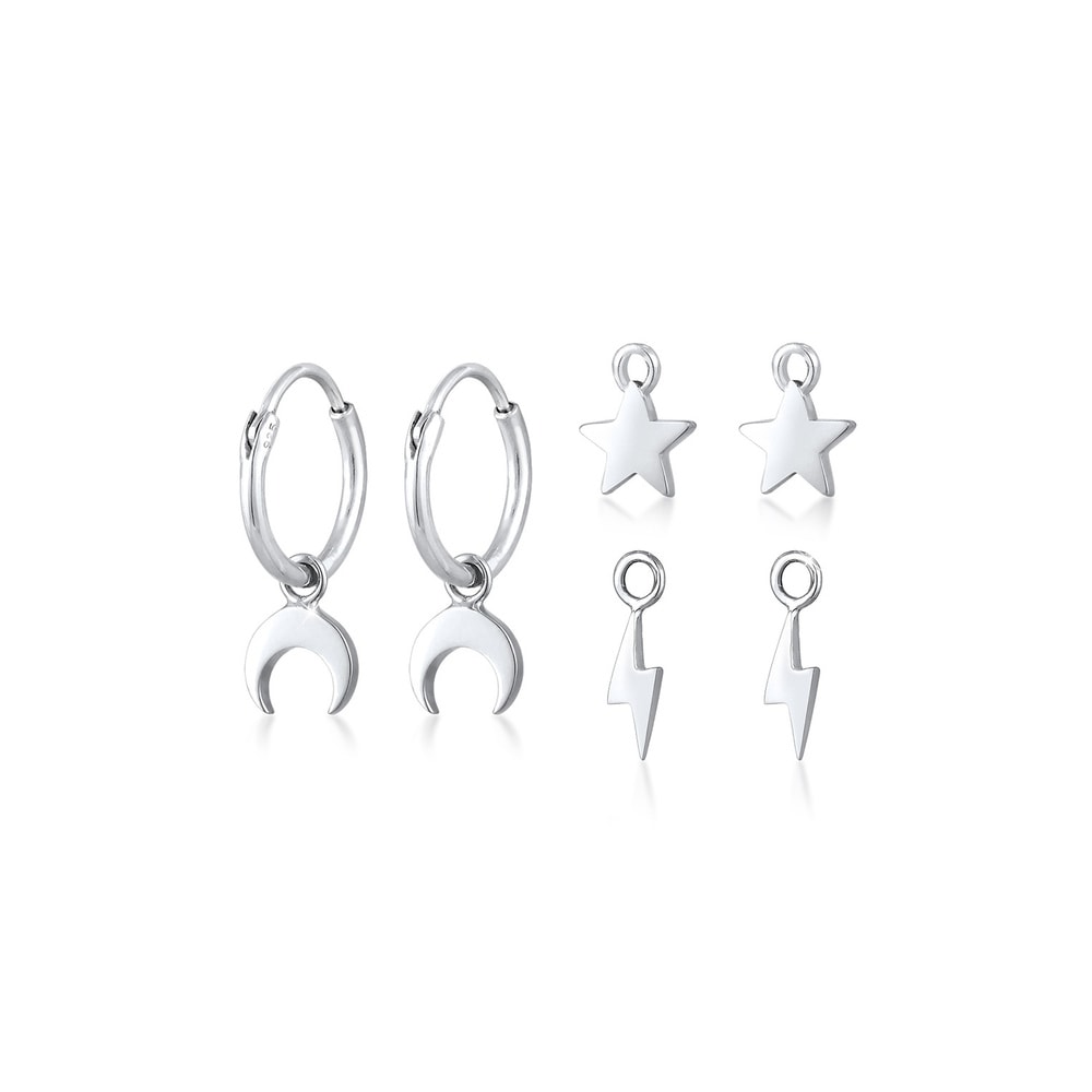 Elli Elli Boucles d'Oreilles Astro Pendentif Remplaçable Boucles d'Oreilles Femme - Ar Boucles d'oreilles