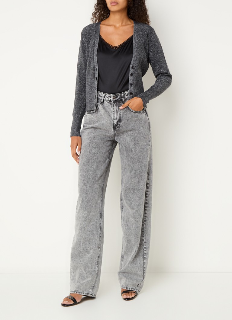 IRO Alea fine knitted cardigan with lurex