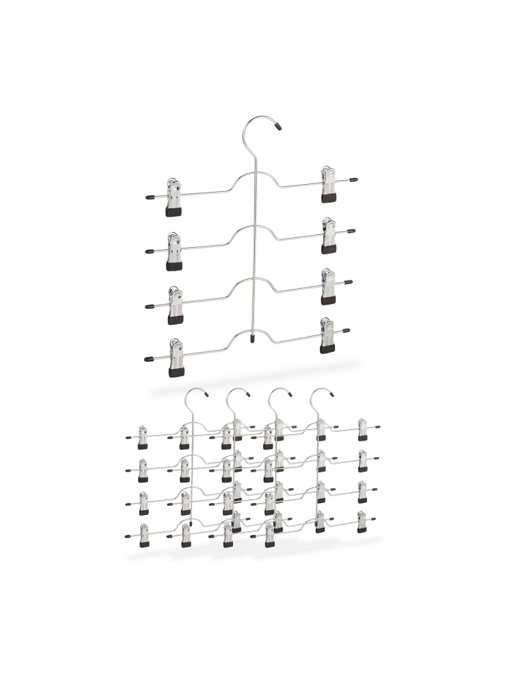 relaxdays 5x Mehrfachbügel in Silber günstig kaufen onesize