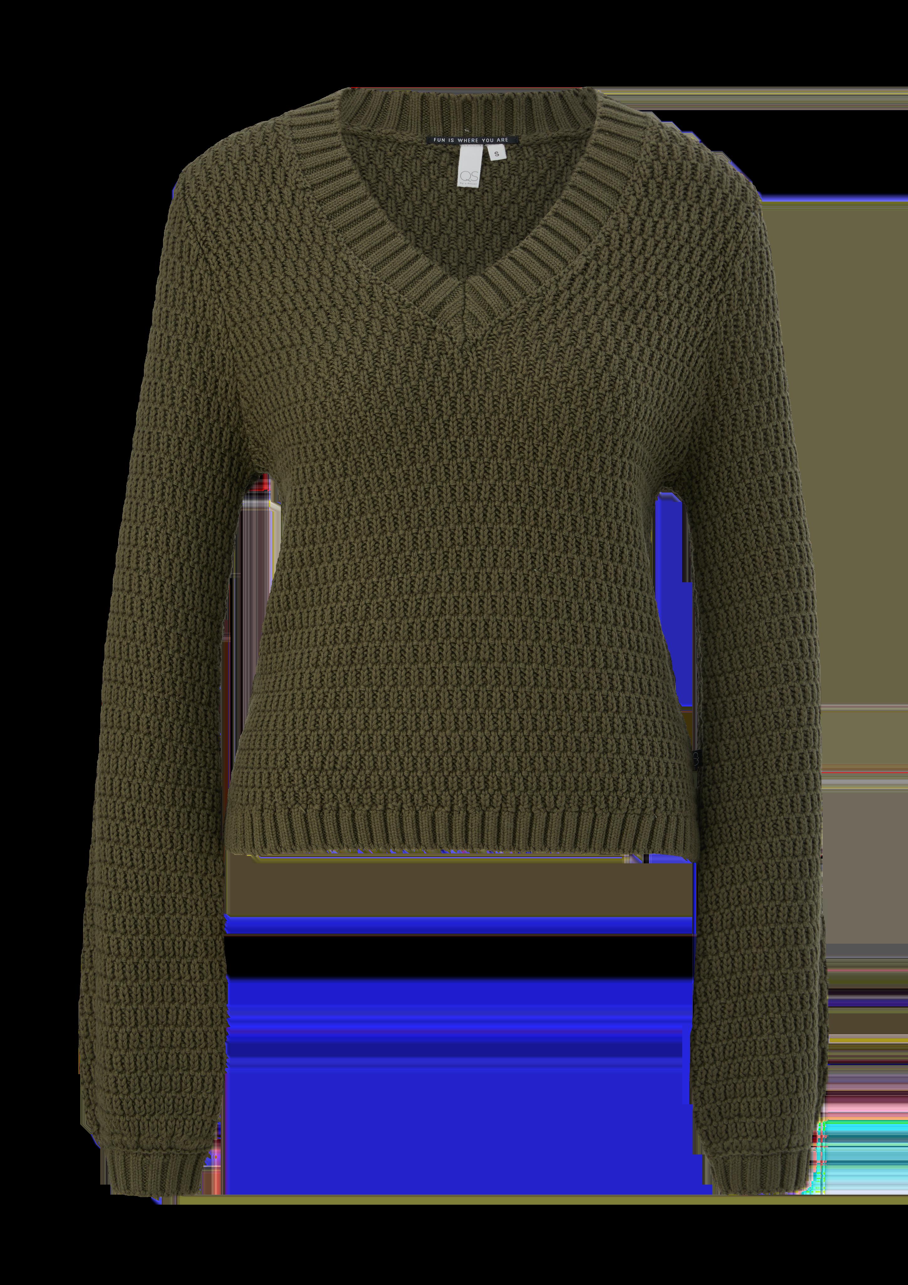 Strickpullover mit V-Ausschnitt  2119040-7934