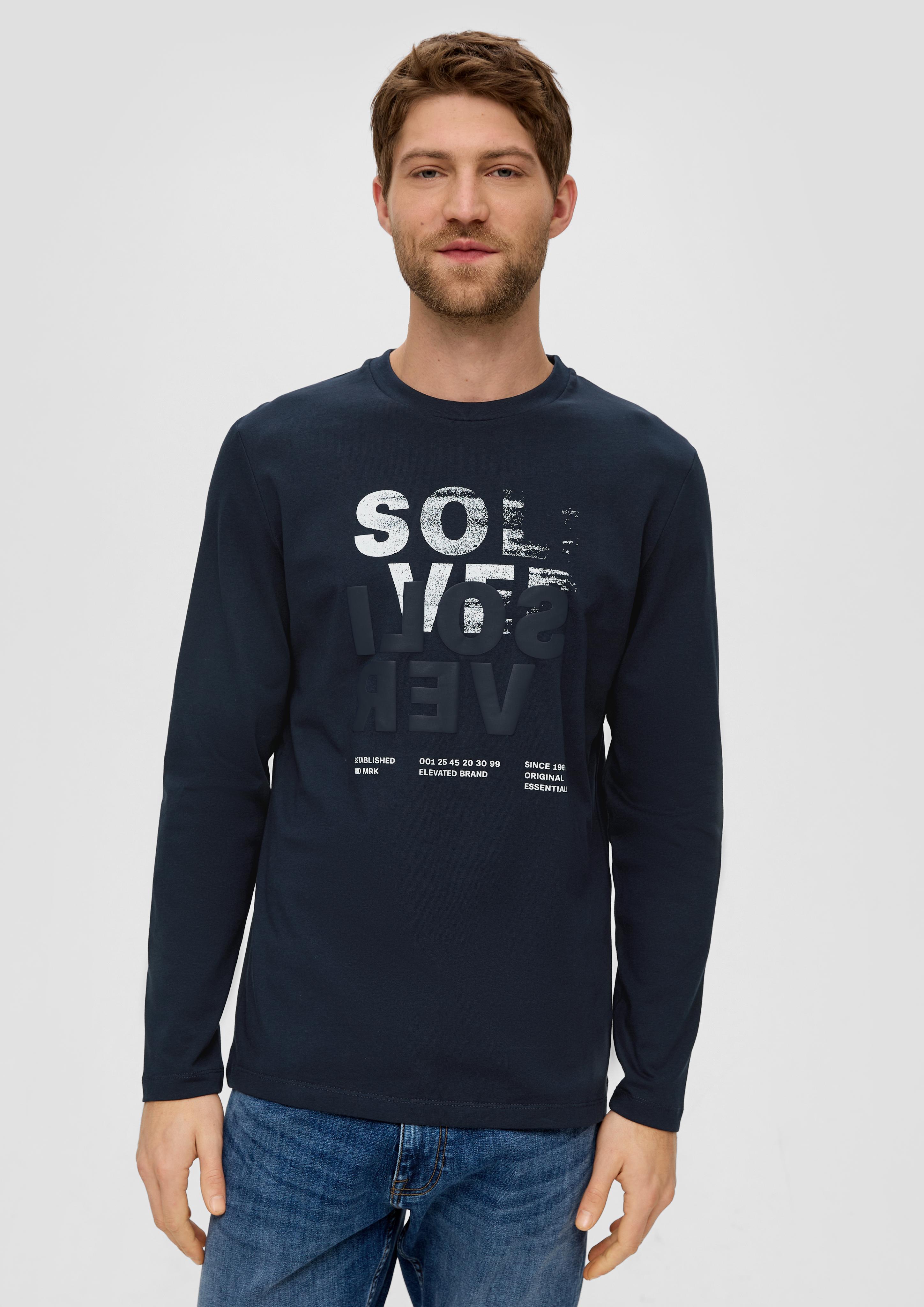Longsleeve mit gummiertem Label-Print  2138671-59D1