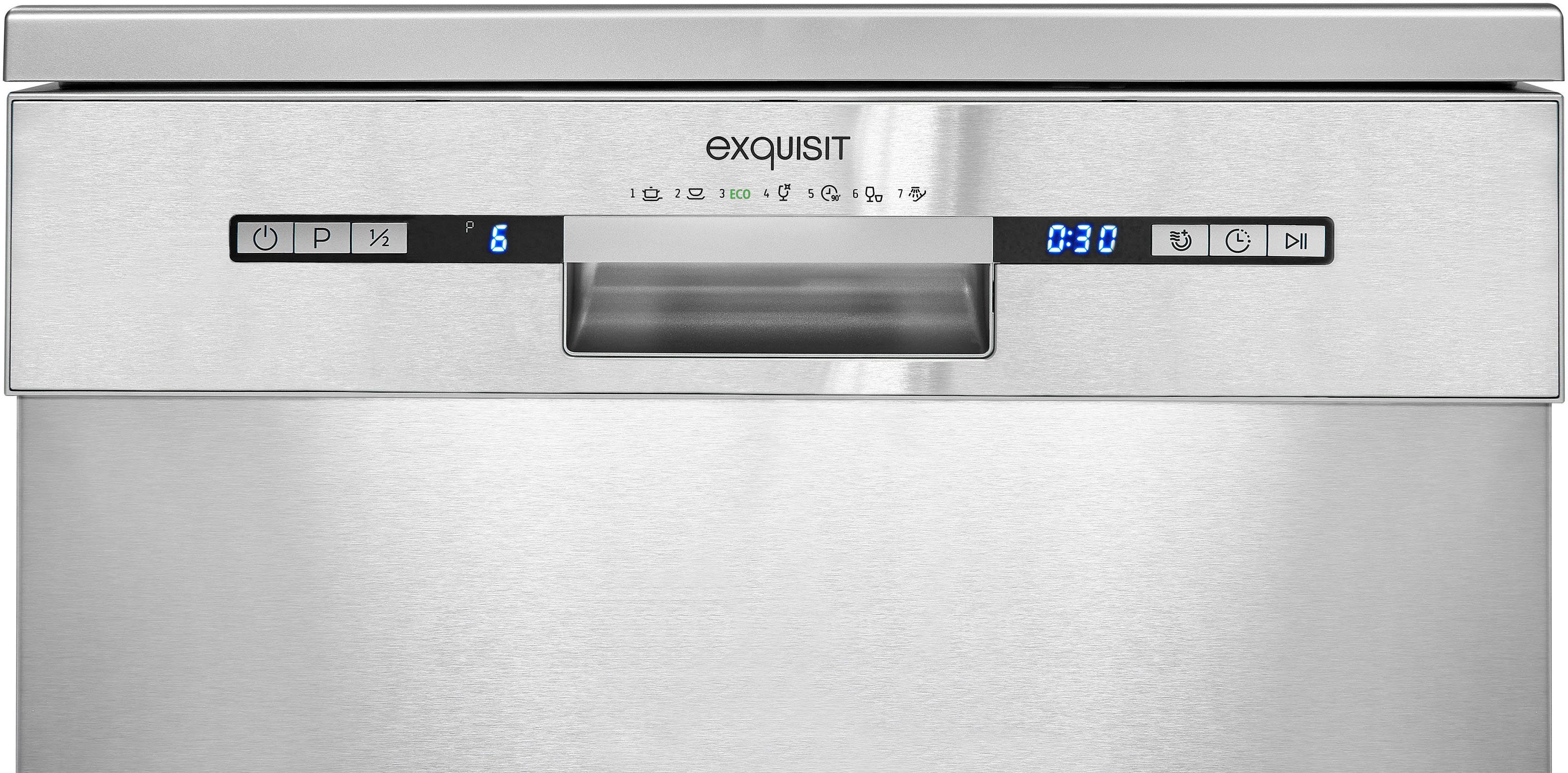exquisit Standgeschirrspüler, GSP9313-030E inox, 13 Maßgedecke