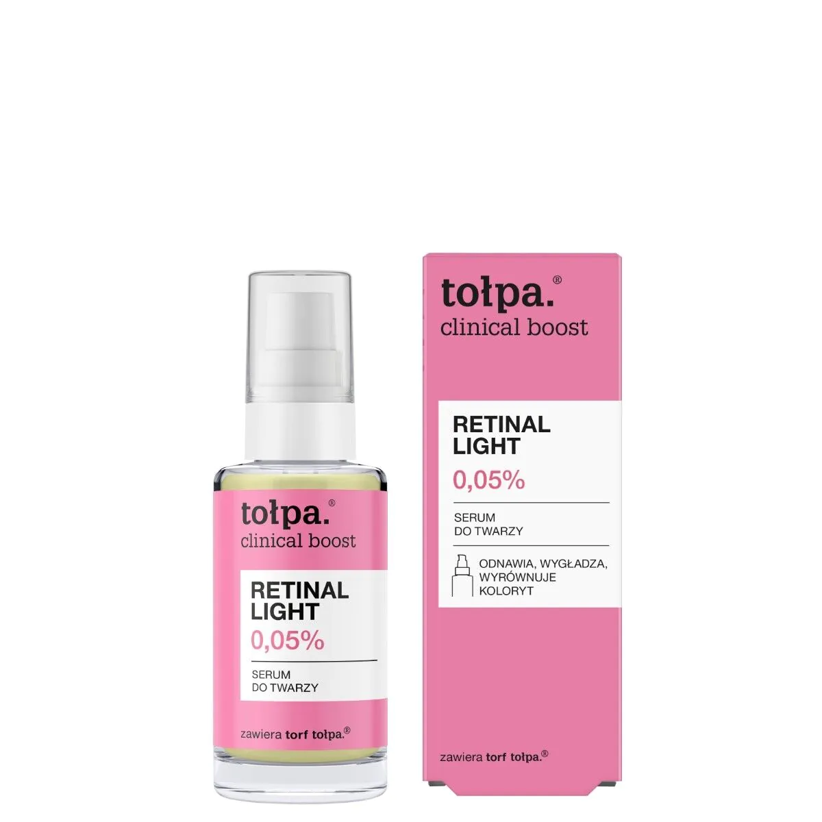 „Tołpa Clinical Boost Retinal Light“ veido serumas
