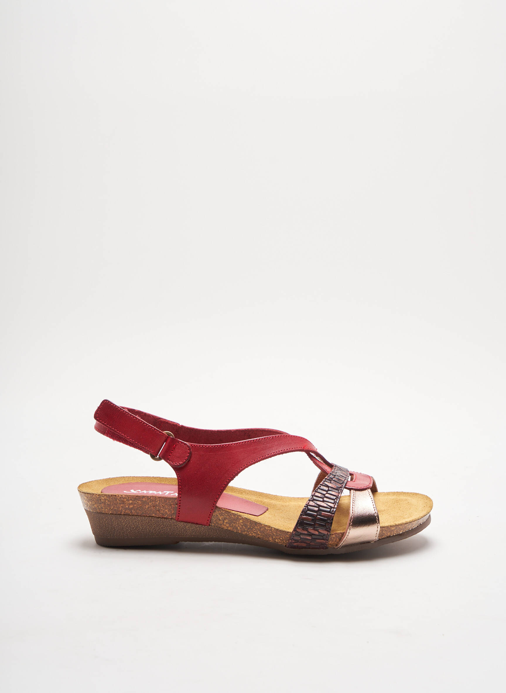 Xapatan Sandales Nu Pieds Femme couleur rouge