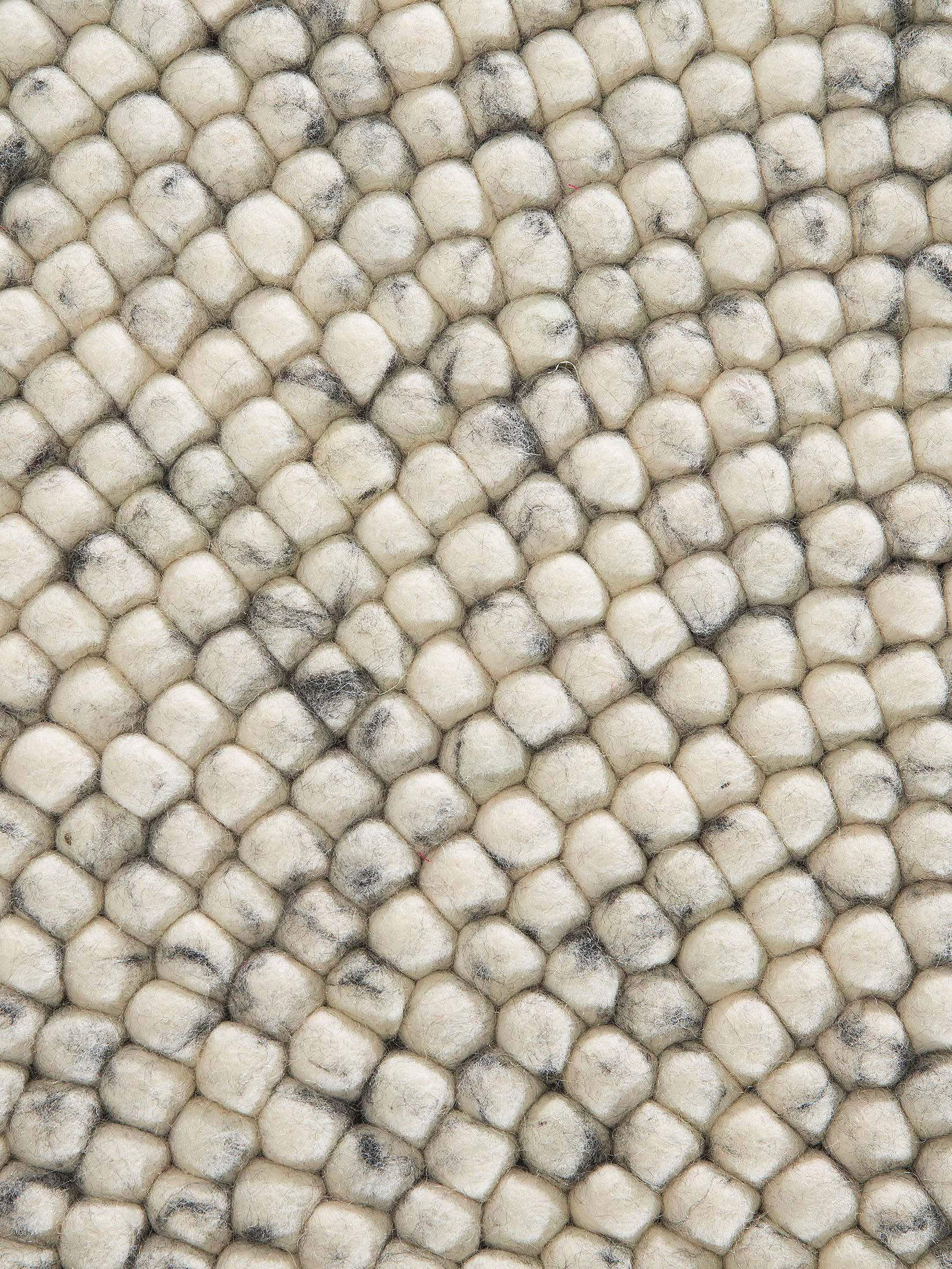Smedby Filzkugel-Teppich, Grey Natural